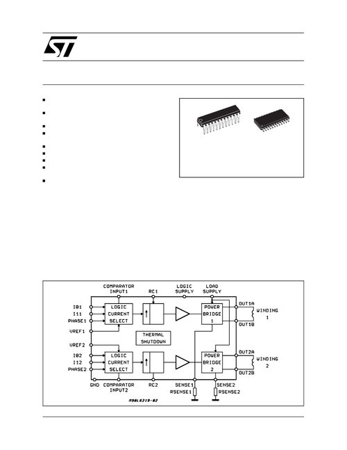 L6219 一款經典的步進電機驅動IC及其在電子元器件設計中的應用